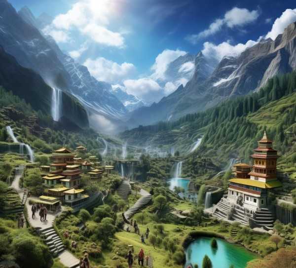 香格里拉秘境探幽，发现绝美风光的必游之地,探寻香格里拉的绝美风光，揭秘那些不容错过的旅游景点,秘境风光,第1张