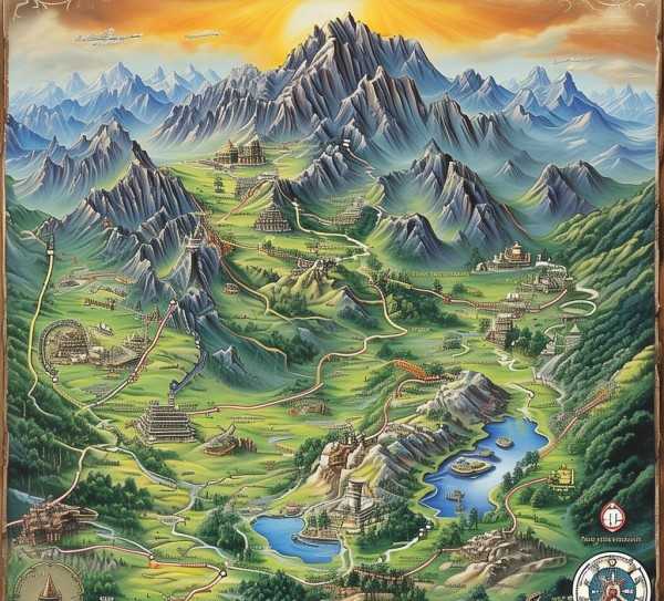 天柱山秘境深度游攻略，揭秘古老山岳的奇幻之旅,探寻神秘天柱山，一条深度游的旅游路线图,旅游,旅游胜地,旅游路线,第1张