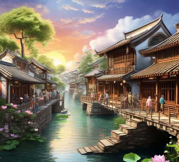 江南水乡探秘之旅，吴韵汉风深度体验攻略,旅游路线攻略，探秘江南水乡，品味吴韵汉风,旅游,历史文化,探秘,第1张
