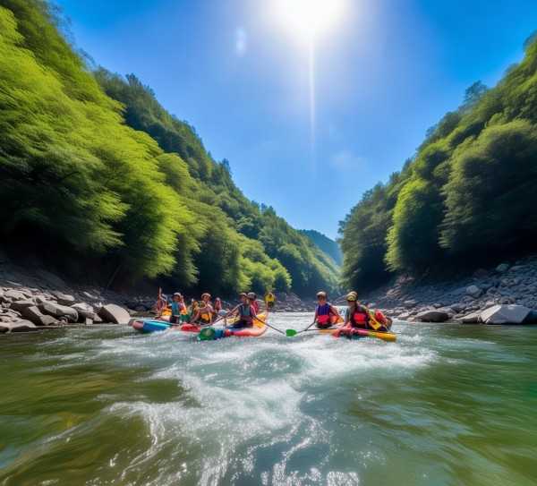 双溪漂流，杭州自然之旅，尽享生态融合之美,畅游杭州双溪漂流，体验自然与的融合,旅游,第1张
