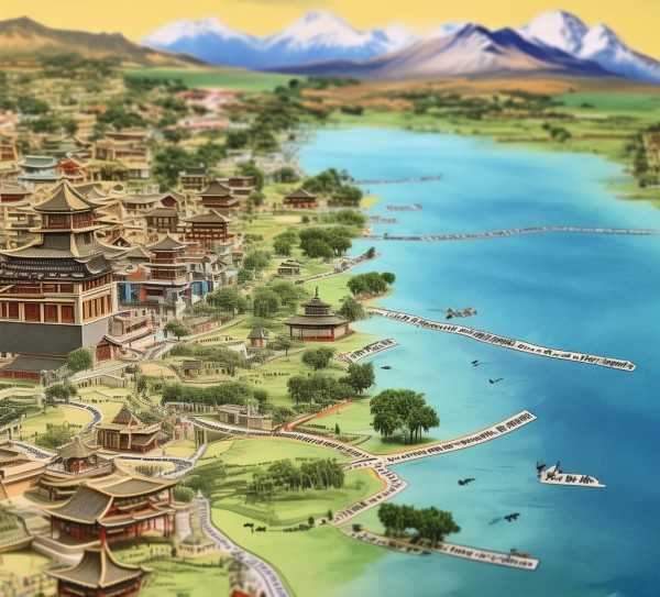 漫步古城洱海，大理旅游深度路线图,大理旅游路线图，探寻古城韵味，漫步洱海风光,旅游,旅游路线,第1张